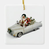** SANTA** IN CADDY! KERAMISCH ORNAMENT (Voorkant)