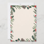 Santa in Car Christmas Party Invitation  Kaart (Achterkant)