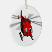 Santa in Chopter Keramisch Ornament (Rechts)