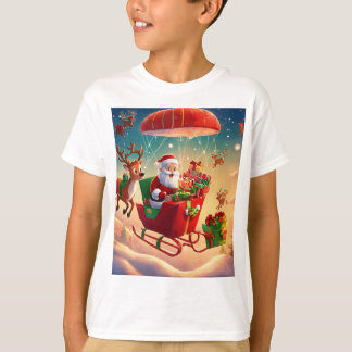 Santa in Flight: een transformatie van vakantie ju T-shirt