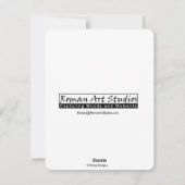 Santa in for a Swim  Feestdagenkaart (Achterkant)