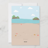 Santa in Paradise Holiday Kaart (Achterkant)