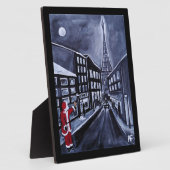 Santa in Paris Painting by Alfred Fox Fotoplaat (Zijkant)