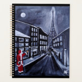 Santa in Paris Painting by Alfred Fox Planner (Voorkant)