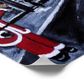 Santa in Paris Painting by Alfred Fox Poster (Hoek)