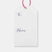 Santa in Schoorsteen Gift Labels Cadeaulabel (Achterkant)