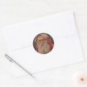  Santa in Snow - Sticker (Envelop)