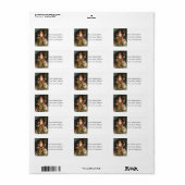 Santa in the Forest adreslabel Etiket (Full Sheet)