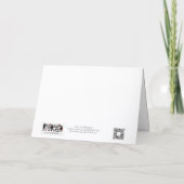 Santa in the Moonlight Christmas Card Bedankkaart (Achterkant)