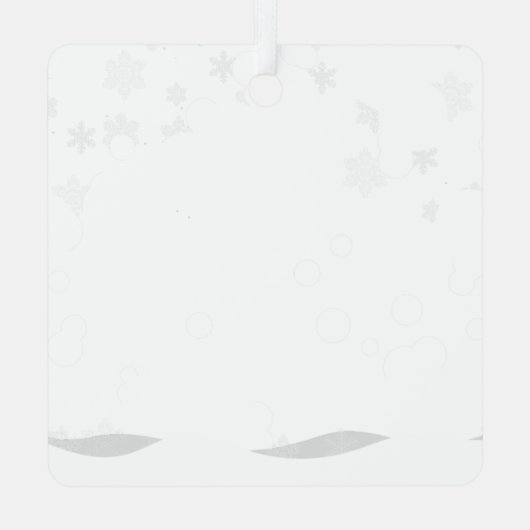 Santa In the Snow Six Seven Christmas Ornament (Achterkant)