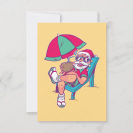 SANTA IN VACATIESCHRISTMAS IN JULI BEDANKKAART