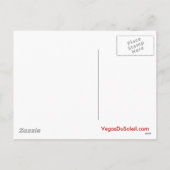 Santa in Vegas Briefkaart voor kerstmis (Achterkant)