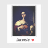 Santa Inés (door Guarino, 1650) Sticker (Vel)