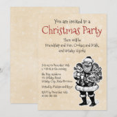 Santa Invitation Kaart (Voorkant / Achterkant)