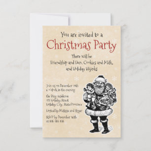 Santa Invitation Kaart
