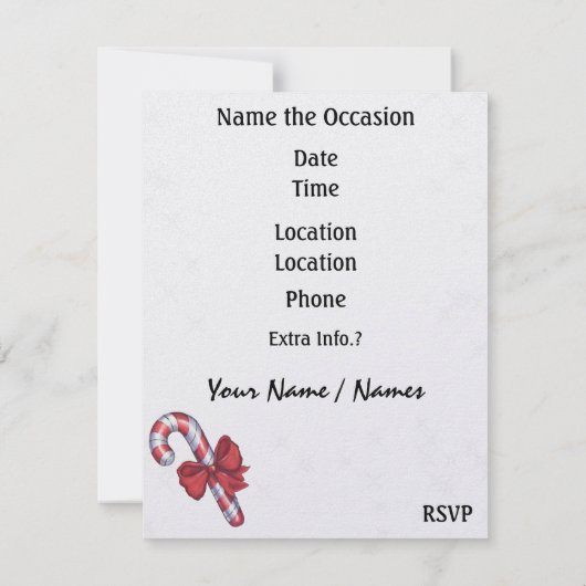 Santa Invitation / Kaart door SRF (Achterkant)