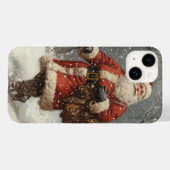 Santa iPhone 14 hoesje (Achterkant (horizontaal))