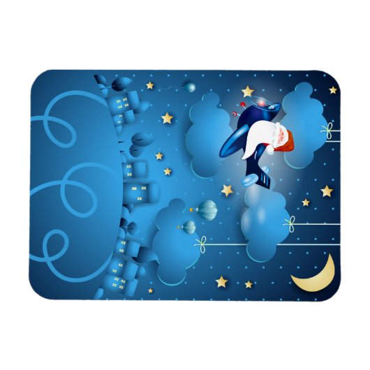 Santa is Coming Magnet Magneet (Horizontaal)