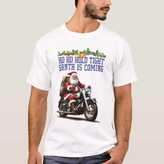 Santa is Coming Men White T-shirt