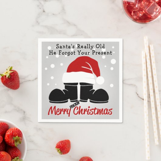 Santa is echt oud, hij vergat papieren servet (Insitu)