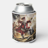 santa is een piraat blikjeskoeler (Blikje Achterkant)
