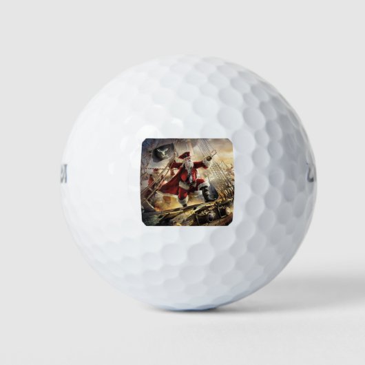 santa is een piraat golfballen (Voorkant)