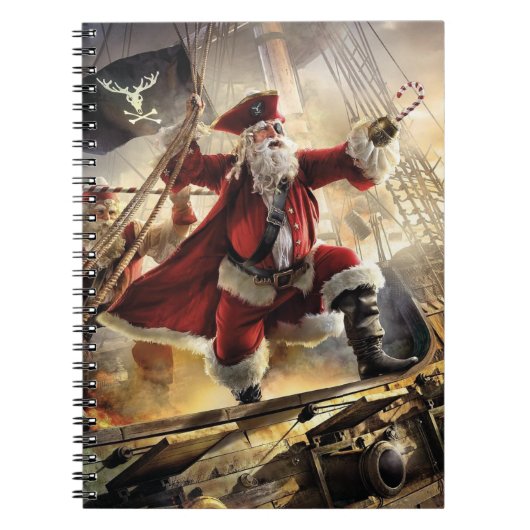 santa is een piraat notitieboek (Voorkant)