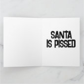 SANTA IS GEPISSEERD FUNNY JOKE Wenskaart Kaart (Binnen)