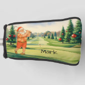 Santa is golfing Hawaii Shirt Golfheadcover (Voorkant)