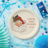 Santa is Happiness  design Papieren Bordje (Feest)