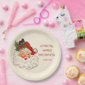 Santa is Happiness  design Papieren Bordje (Feest)