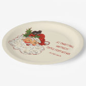 Santa is Happiness  design Papieren Bordje (Gekanteld)