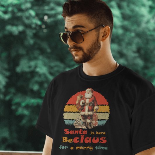 Santa is hier, Sunset  Retro Trui