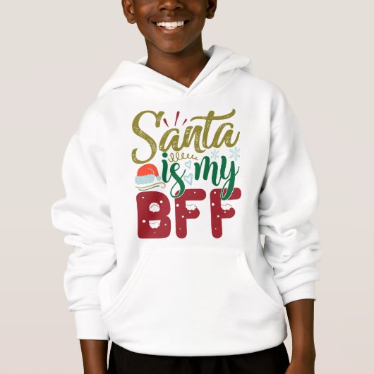 Santa is mijn BFF grappige kerstfeestdag-prijsopga (Voorkant)