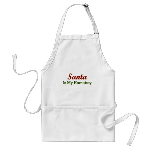 Santa is mijn Homeboy Standaard Schort (Voorkant)