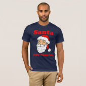 Santa is mijn huisjongen t-shirt (Voorkant volledig)