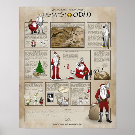 Santa is Odin Poster (Voorkant)