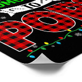 Santa Is Promoting Me To Pops Xmas Pregnancy Expec Poster (Hoek)