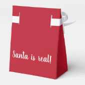 Santa is Real Favor Box Bedankdoosjes (Achterkant)