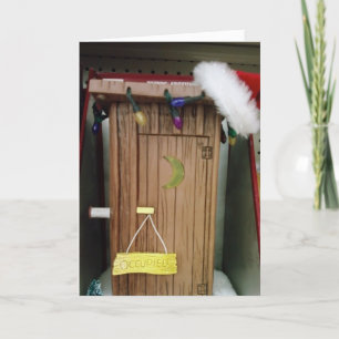 "SANTA IS UIT HUIS" FEESTDAGEN KAART