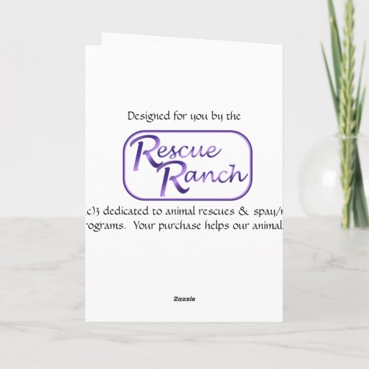 Santa & Jack Russell Feestdagen Kaart (Achterkant)