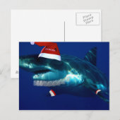 Santa Jaws Feestdagenkaart (Voorkant / Achterkant)
