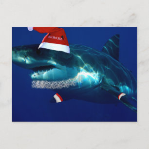 Santa Jaws Feestdagenkaart