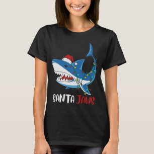 Santa Jaws Grappige Kersthaai T-shirt