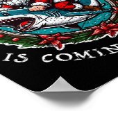 Santa Jaws komt naar kerststad Santa Jaws Poster (Hoek)