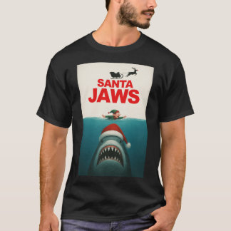 Santa Jaws meisje cadeau cadeau T-shirt