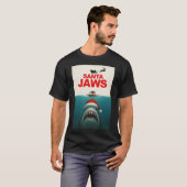 Santa Jaws meisje cadeau cadeau T-shirt (Voorkant volledig)