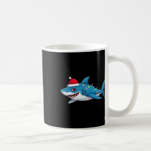 Santa Jaws Shark-kerstlampjes Merry Sharkmas X Koffiemok