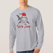 Santa Jaws Shark Kerstmis T-shirt (Voorkant)