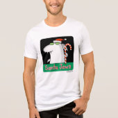Santa Jaws Tri-Blend Shirt (Voorkant)